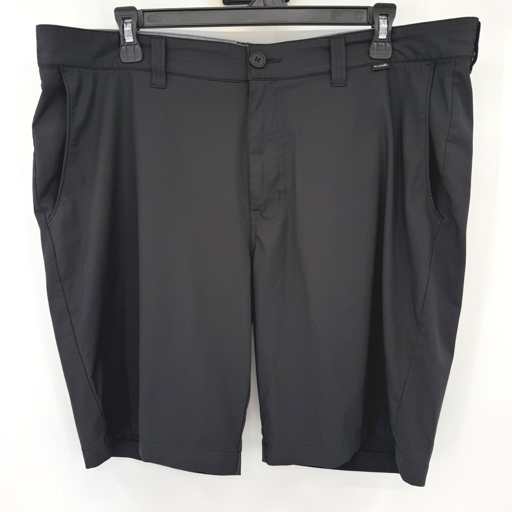 TravisMathew Golf Shorts Mens 36 Black Beck Performance Stretch Lightweight